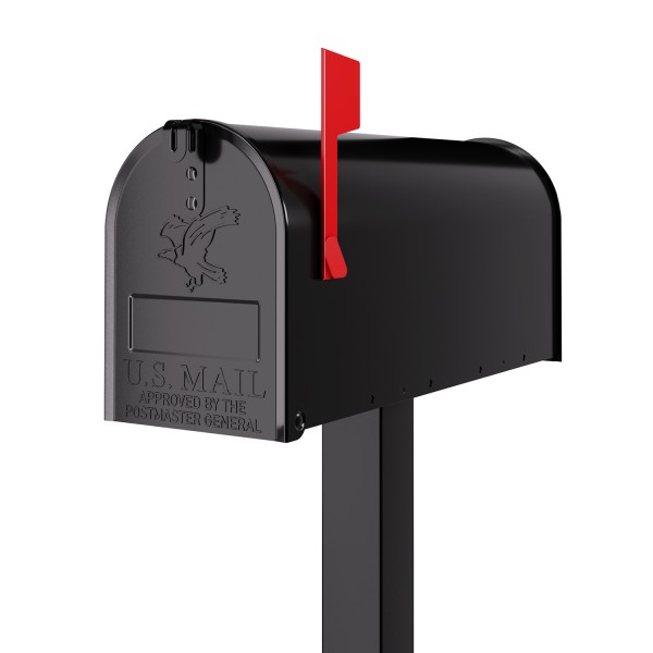 Amerikanischer Briefkasten US Mailbox in Schwarz
