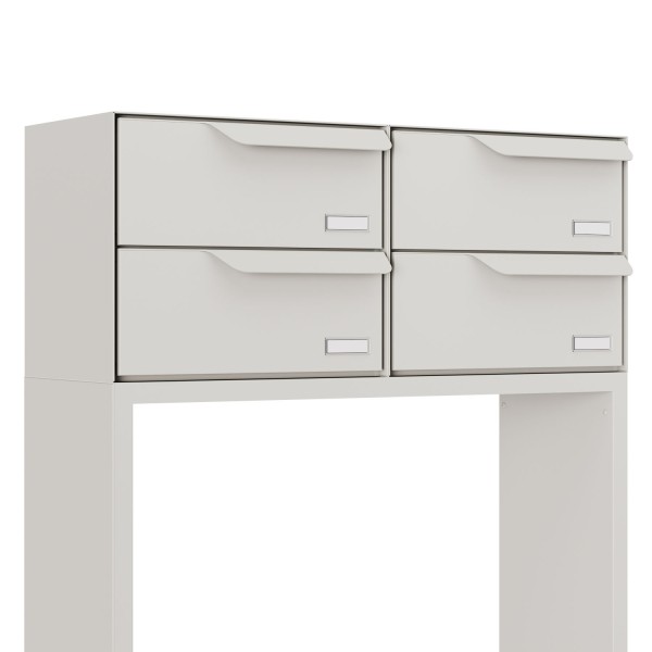 Briefkastenanlage Rotterdam for Four in Weiß