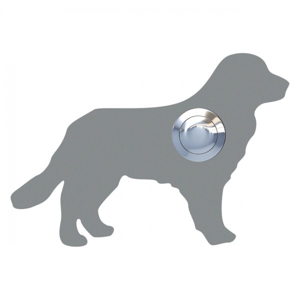 Klingeltaster Hund ''Balu'' Grau Metallic