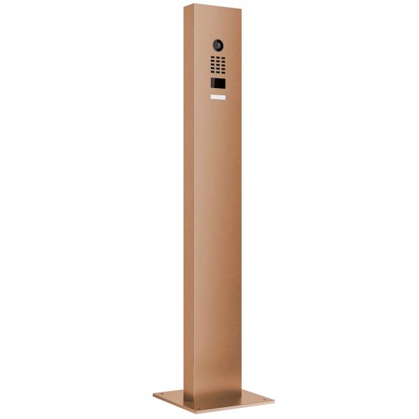 Gegensprechanlage mit Standfuß inklusive Bodenplatte Smart Doorbird D1101V in Bronze-Optik