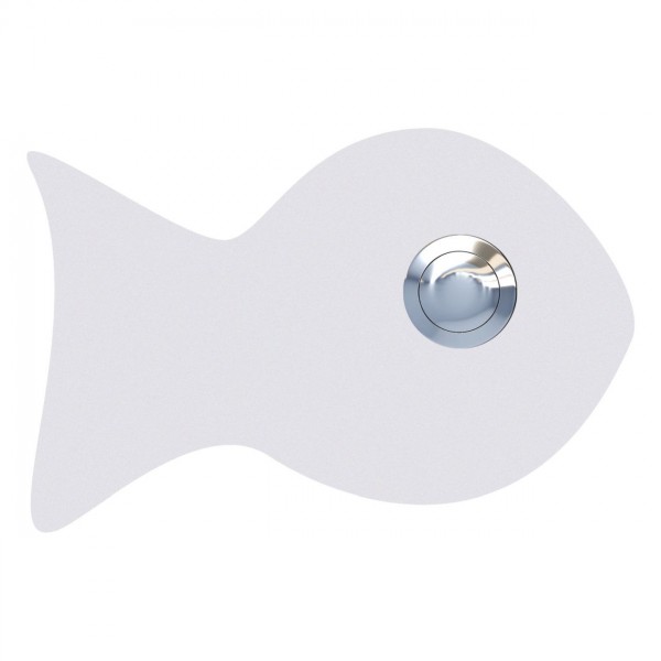 Klingeltaster Fisch Weiß
