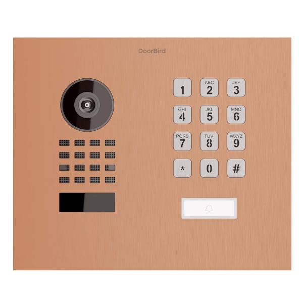 Unterputz Türsprechanlage Smart-IN WideScope Doorbird D1101KH mit Keypad Modul Bronze-Optik