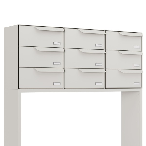 Briefkastenanlage Rotterdam for Nine in Weiß