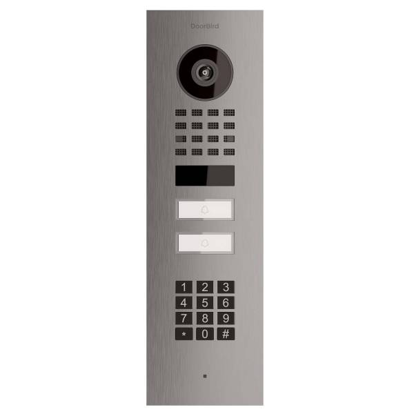 Unterputz Türsprechanlage Smart-IN for Two Doorbird D1102KV mit Keypad Modul Edelstahl