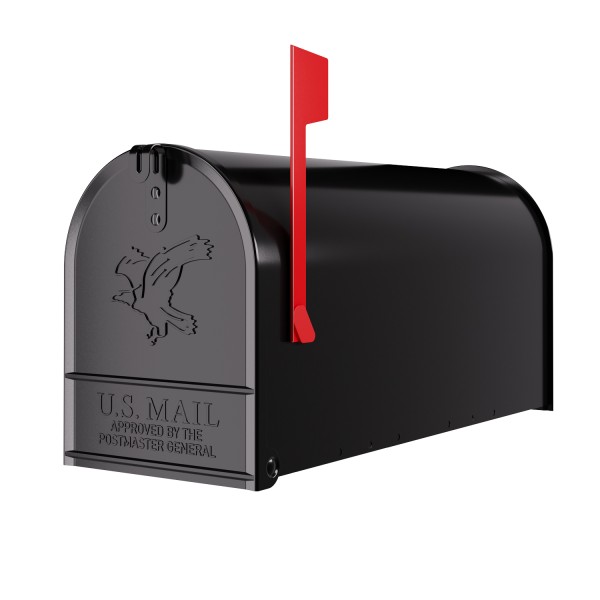 Amerikanischer Briefkasten Big US Mailbox Wand in Schwarz