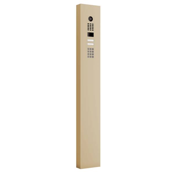 Gegensprechanlage mit Standfuß Smart for Two Doorbird D1102KV mit Keypad Modul in Beige