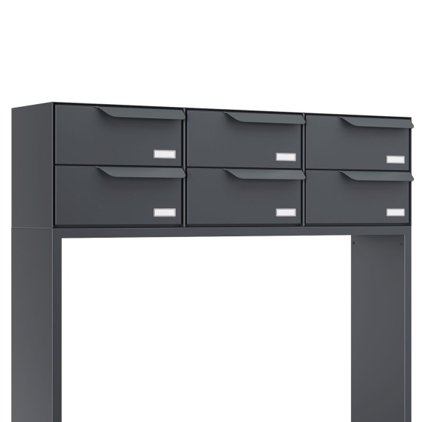 Briefkastenanlage Rotterdam for Six H in Anthrazit