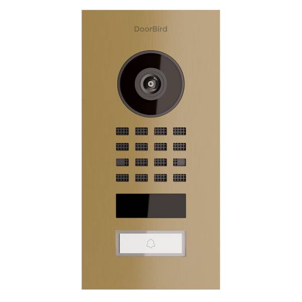 Unterputz Türsprechanlage Smart-IN Doorbird D1101V Messing-Optik