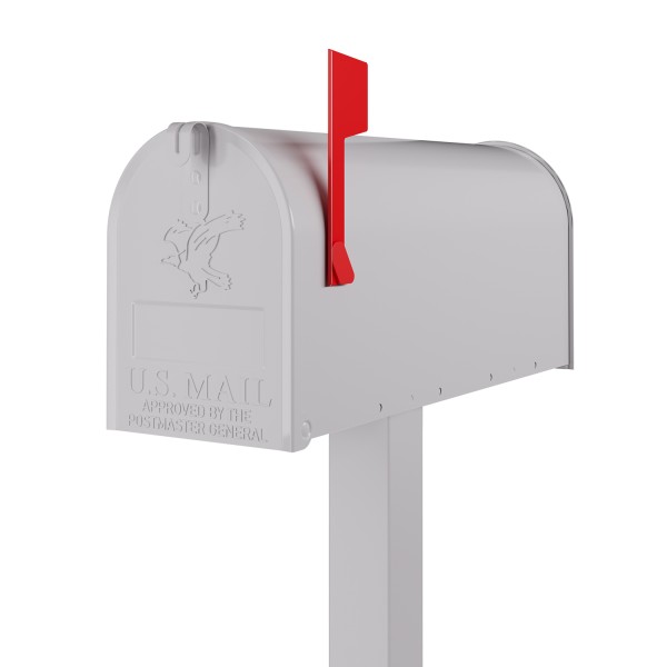 Amerikanischer Briefkasten US Mailbox in Weiß
