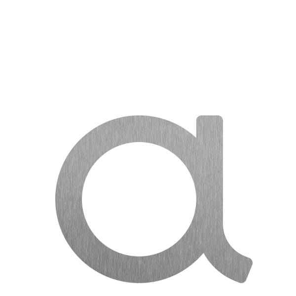 Buchstabe modern ''a'' - 245 mm aus Edelstahl