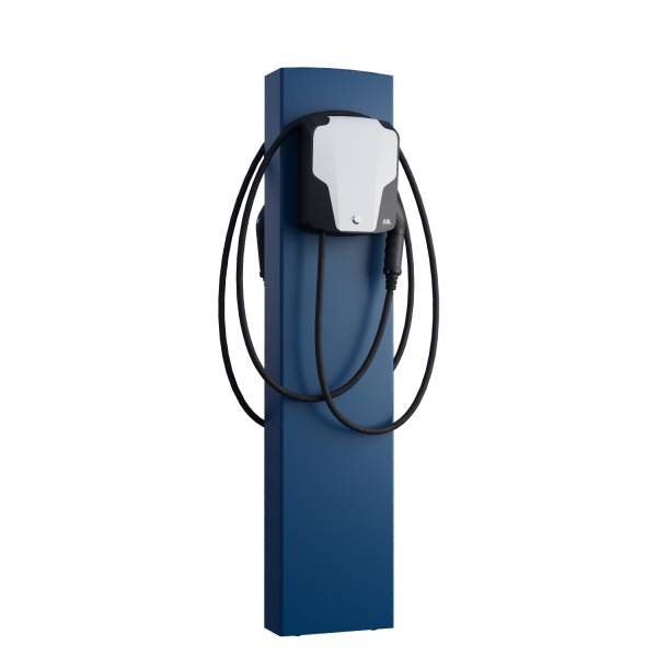 ABL Wallbox Standfuß EnergizeStand for Two mit Bodenanker Blau