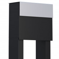 Briefkasten, Design Standbriefkasten Schwarz