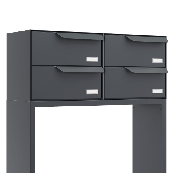 Briefkastenanlage Rotterdam for Four in Anthrazit