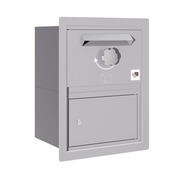 Paketbox Koblenz - Größe M in Achatgrau | Unterputzeinbau