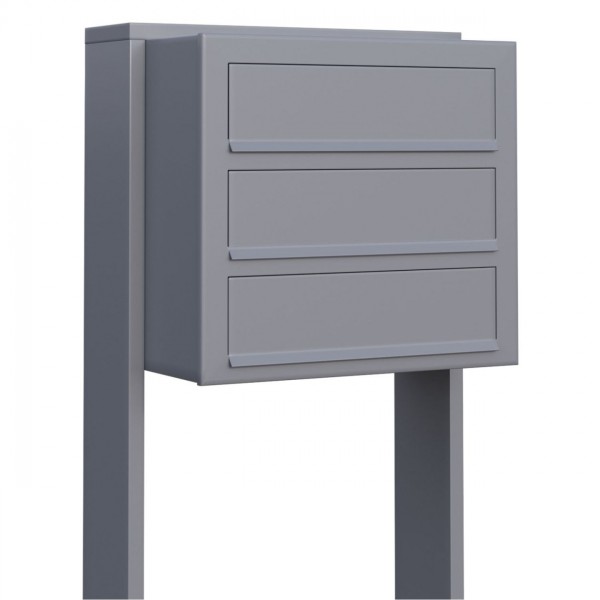 Briefkasten Design Briefkastenanlage Grau
