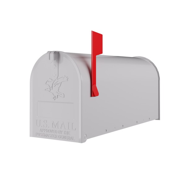 Amerikanischer Briefkasten US Mailbox Wand in Weiß
