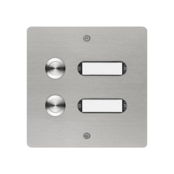 Etagenplatte mit Klingeltaster für 2 Wohneinheiten