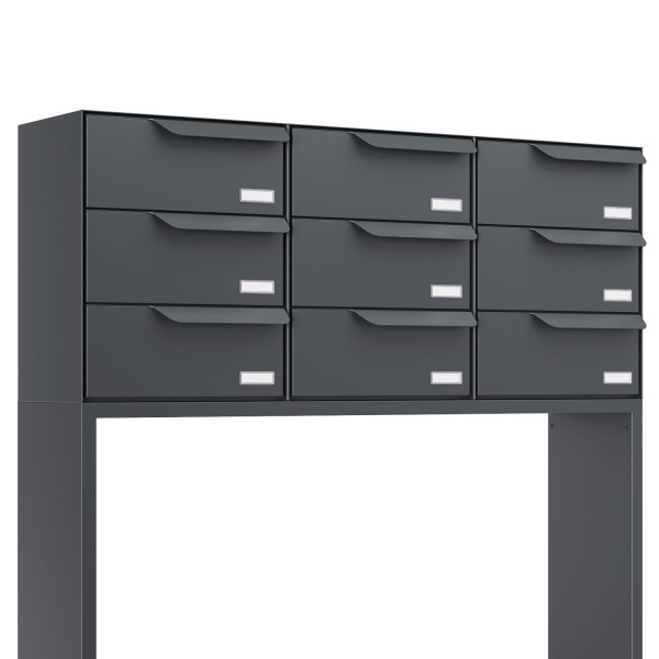 Briefkastenanlage Rotterdam for Nine in Anthrazit