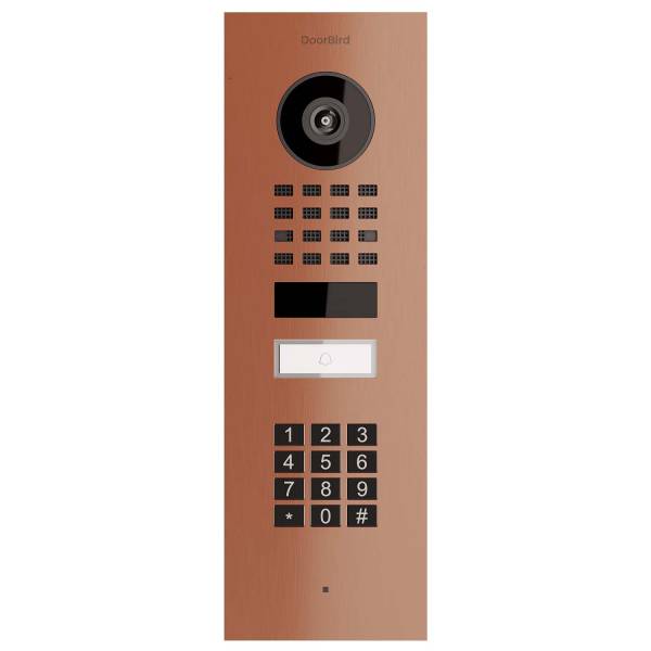 Unterputz Türsprechanlage Smart-IN Doorbird D1101KV mit Keypad Modul Bronze-Optik