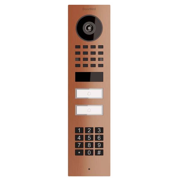 Aufputz Türsprechanlage Smart-ON for Two Doorbird D1102KV mit Keypad Modul Bronze-Optik