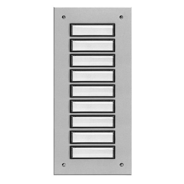 Etagenplatte mit Türklingel für 9 Wohneinheiten