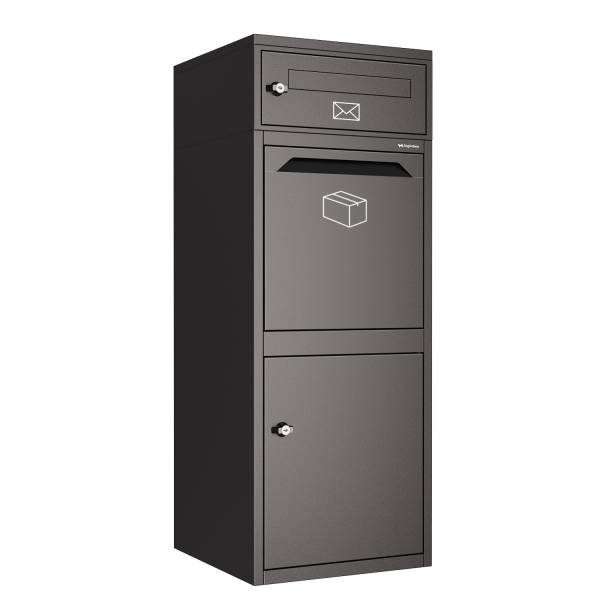 Paketbriefkasten Mareno in Schwarz