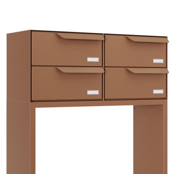 Briefkastenanlage Rotterdam for Four in Rost