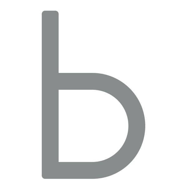 Selbstklebende Hausnummer "b" - 245 mm in weiß