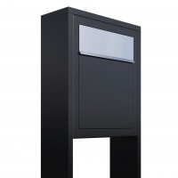 Briefkasten Design Standbriefkasten Schwarz