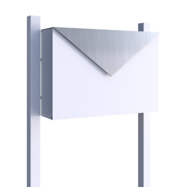 Briefkasten Design Standbriefkasten Weiss