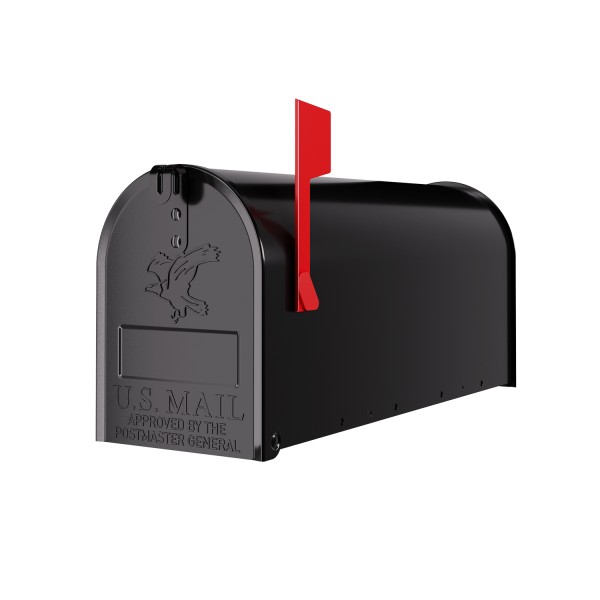 Amerikanischer Briefkasten US Mailbox Wand in Schwarz