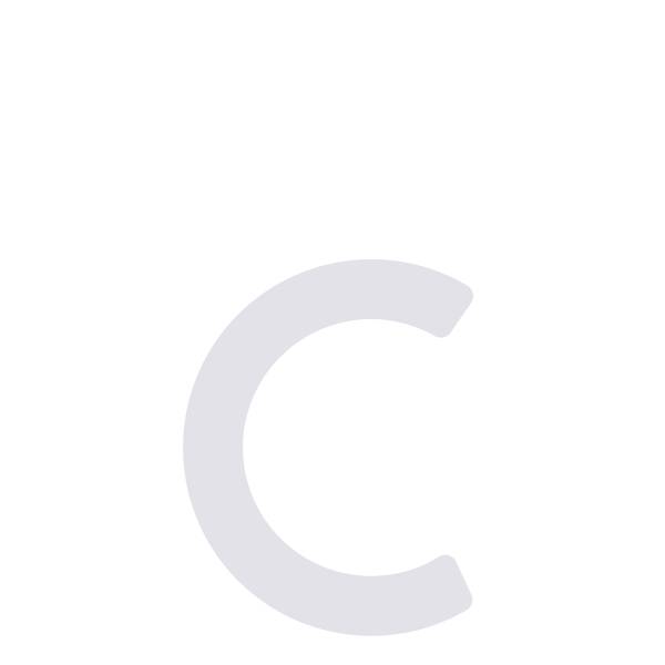 Selbstklebende Hausnummer "c" - 245 mm in weiß