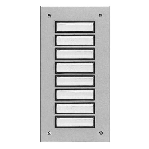 Etagenplatte mit Türklingel für 8 Wohneinheiten