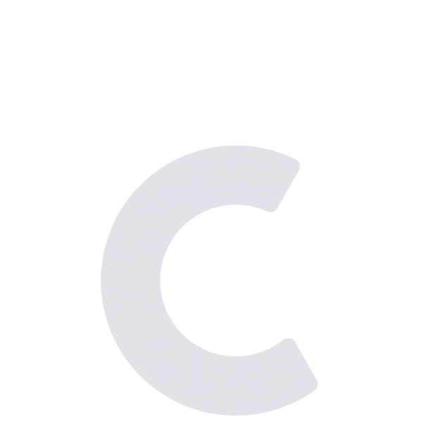 Selbstklebender Hausnummer "c" - 76 mm in Weiß