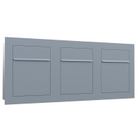 Einbaubriefkasten Bari for Three in Grau Metallic