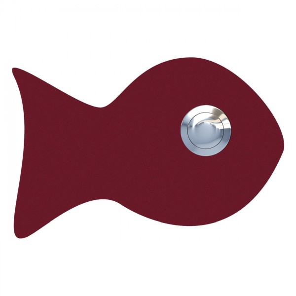 Klingeltaster Fisch Rot